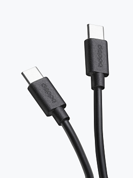 Кабель Deppa USB-C - USB-C черный 72302