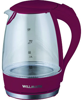 Чайник Willmark WEK-1708G бордовый