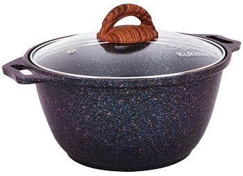 Кастрюля KUKMARA Granit ultra Blue кгг32а 3л